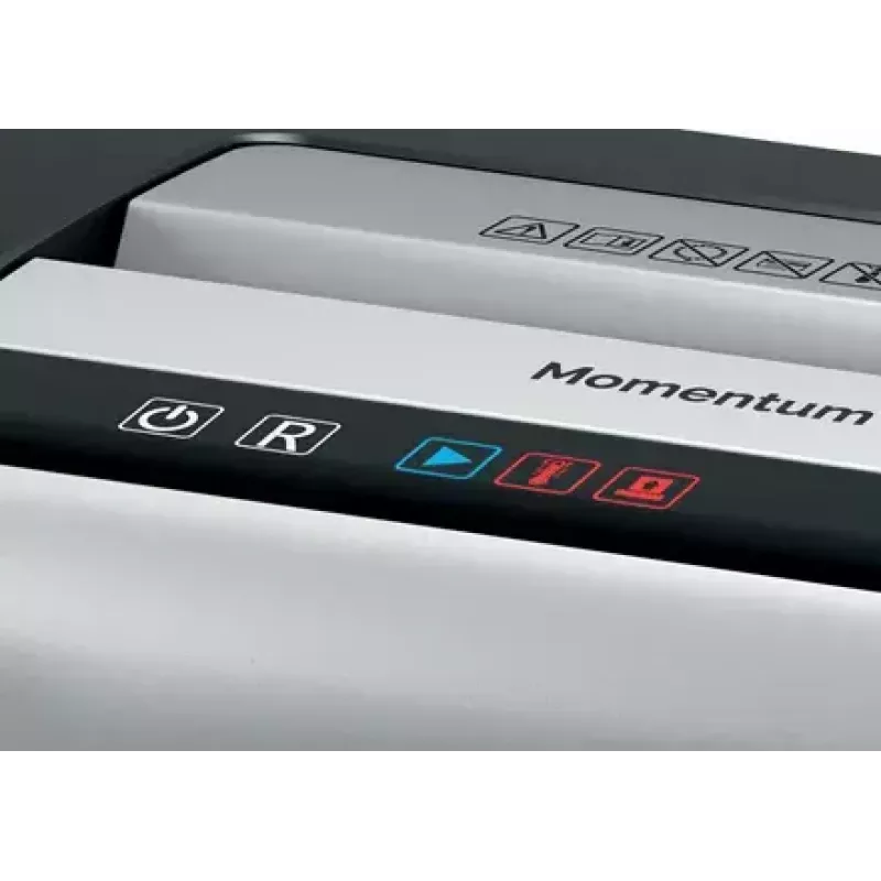 Popieriaus smulkintuvas REXEL Momentum X410 — smulkinimas dalelėmis P-4, 4 x 28 mm, 10 lapų talpa, 23 L krepšelis, apsauga nuo užstrigimo