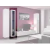 Vitrininė spinta Cama Meble VIGO 180 sieninė stiklinė 1800×400×300 mm balta/balta blizgi
