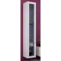 Vitrininė spinta Cama Meble VIGO 180 sieninė stiklinė 1800×400×300 mm balta/balta blizgi