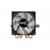 CPU aušintuvas AEROCOOL Air Frost 4 — 4 šilumos vamzdeliai, 90 mm ventiliatorius, TDP 125 W, aliumininiai radiatoriai, juodas