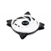 Aerocool DUO14 140 mm kompiuterio ventiliatorius su ARGB LED dvigubu žiedu, antivibracinėmis pagalvėlėmis, 6 kontaktų, juodas