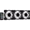 Aerocool MIRAGE12PRO rinkinys 3x ventiliatorius 12cm ARGB 6 kontaktų Hub tylus juodas