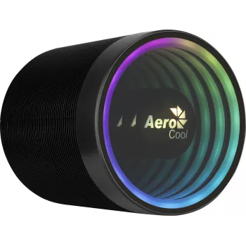 Oro aušintuvas AEROCOOL Mirage 5, 5 šilumos vamzdeliai 6 mm, 60 mm ventiliatorius, TDP 150 W, juodas