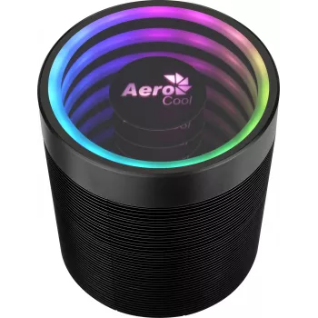 Oro aušintuvas AEROCOOL Mirage 5, 5 šilumos vamzdeliai 6 mm, 60 mm ventiliatorius, TDP 150 W, juodas