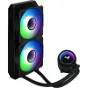 Aerocool MIRAGEL240 skystas CPU aušintuvas, 2x 12cm ARGB ventiliatoriai, TDP 400W, juodas