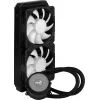 Aerocool MIRAGEL240 skystas CPU aušintuvas, 2x 12cm ARGB ventiliatoriai, TDP 400W, juodas
