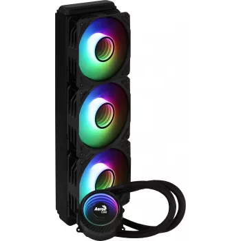 Aerocool MIRAGEL360 skysčio aušintuvas CPU 3x12cm ARGB ventiliatoriai TDP 550W juodas