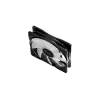 120 mm korpuso ventiliatorius DeepCool RF120 — Baltas/Juodas, 120×25 mm, 4-pin PWM, RGB LED, hidrodinaminis guolis