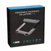 Aušinimo stovas nešiojamam kompiuteriui IBOX NC06 iki 17,3 col. – aliuminis, reguliuojamas aukštis, 4 USB prievadai, tylūs ventiliatoriai