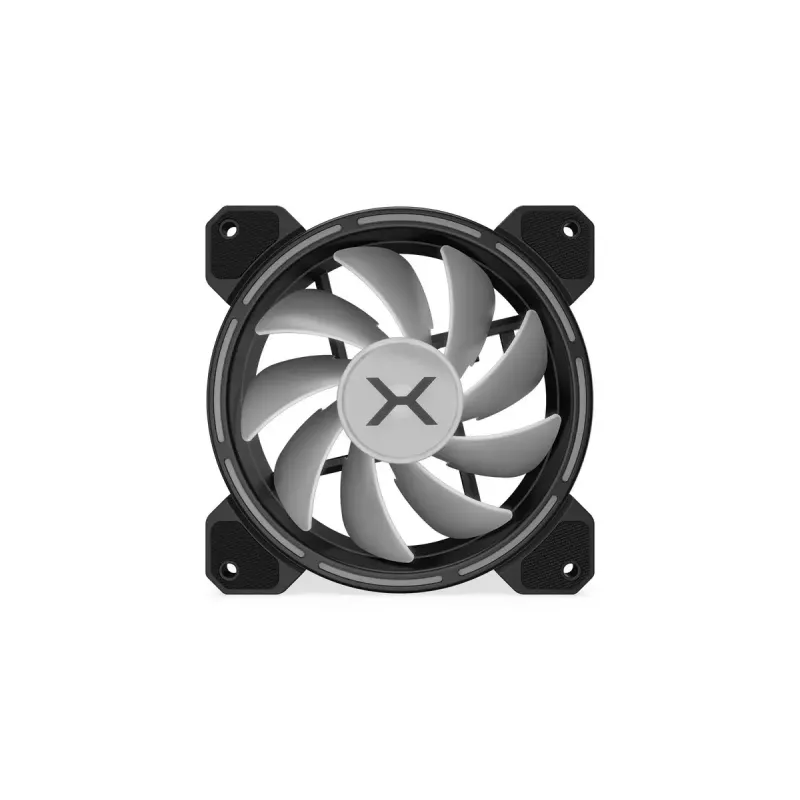 Korpuso ventiliatorius KRUX KRX0067 LUNAR 120 120mm ARGB, 1200 RPM, hidraulinis guolis, 12 V, 5 V LED, 3 kontaktų jungtis, antivibraciniai elementai