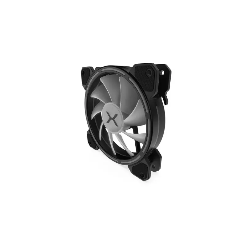 Korpuso ventiliatorius KRUX KRX0067 LUNAR 120 120mm ARGB, 1200 RPM, hidraulinis guolis, 12 V, 5 V LED, 3 kontaktų jungtis, antivibraciniai elementai