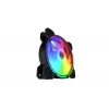 Korpuso ventiliatorius KRUX KRX0067 LUNAR 120 120mm ARGB, 1200 RPM, hidraulinis guolis, 12 V, 5 V LED, 3 kontaktų jungtis, antivibraciniai elementai