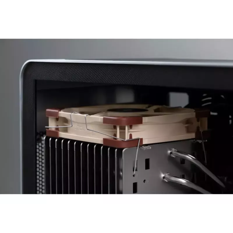 Ventiliatorius Noctua NF-A12x25 LS-PWM, 120×25 mm, 12 V 0,6 W, 4 kontaktų PWM, 450–1200 RPM, 55,7 m³/h, SSO guolis, 0,5 m laidas