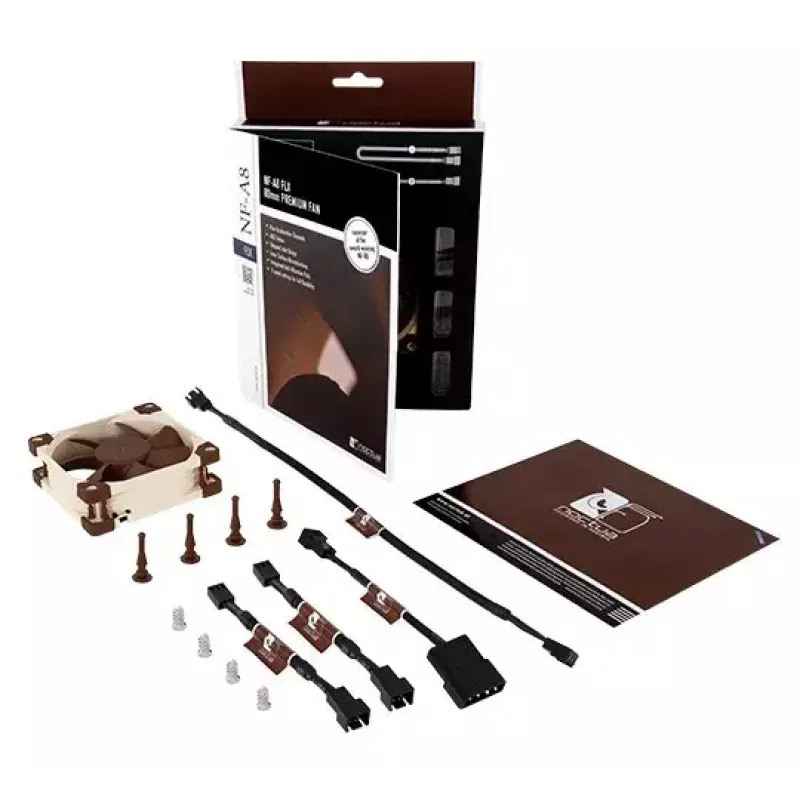 Ventiliatorius korpusui Noctua NF-A8 FLX 80 mm, 12 V, 2000 RPM, 50,4 m³/h, 0,84 W, 25 mm aukštis