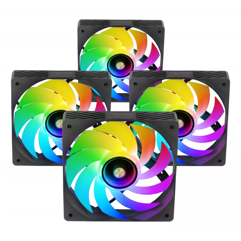 Mars Gaming MFSI4KIT aušinimo komplektas 4x120mm ARGB Infinity Mirror ventiliatoriai su valdikliu ir nuotolinio valdymo pultu