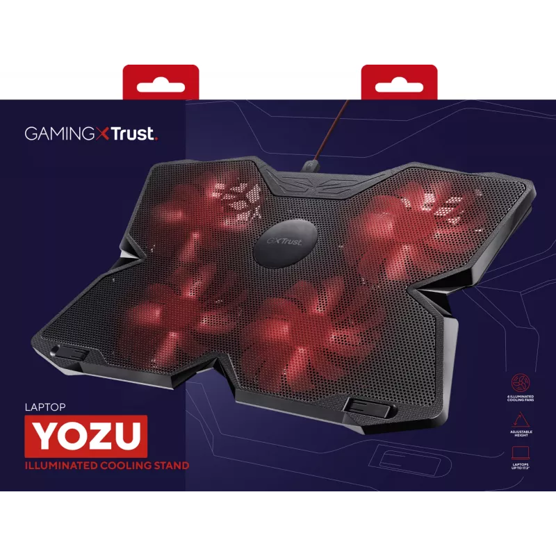 Trust GXT 278 aušinimo padėklas nešiojamam kompiuteriui 43,9 cm (17,3 colio) Juodas