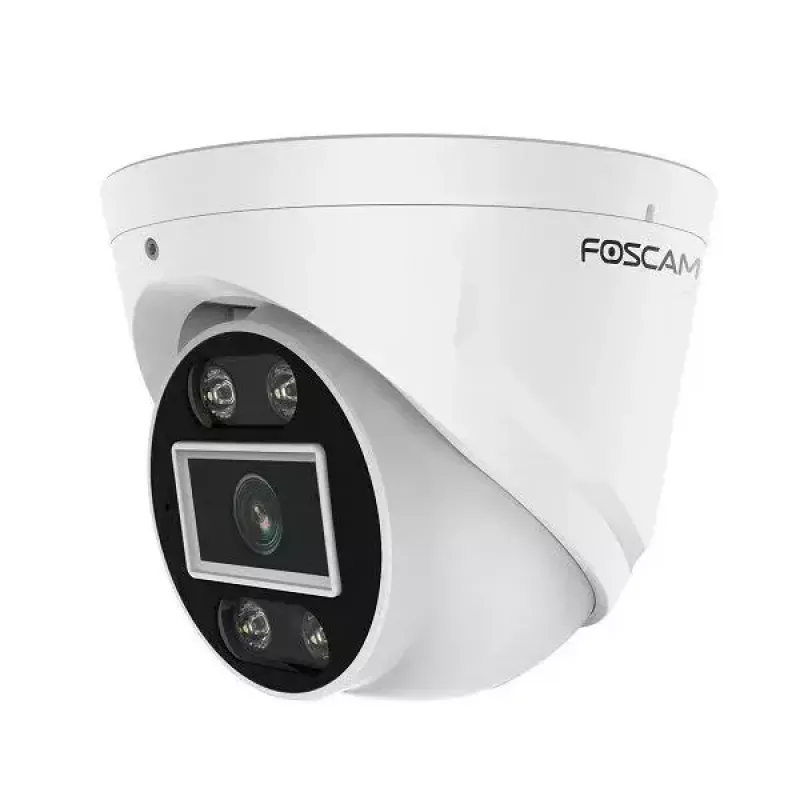 IP apsaugos kamera Foscam T5EP 5MP PoE kupolas, 3072×1728, 4 mm objektyvas, PoE (IEEE 802.3af), IP66, naktinis matymas 20 m, microSD iki 256 GB