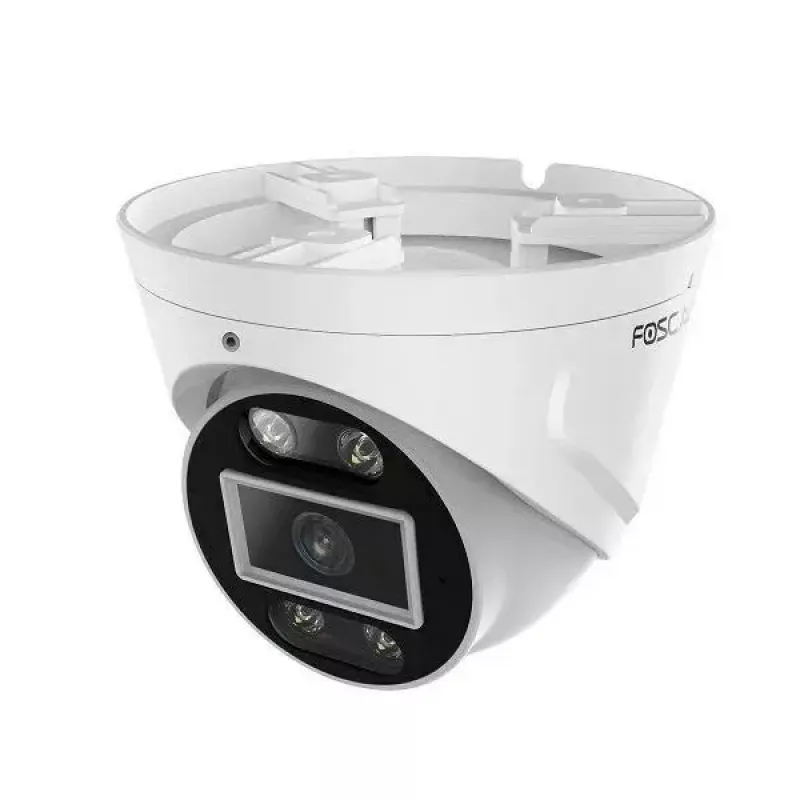 IP apsaugos kamera Foscam T5EP 5MP PoE kupolas, 3072×1728, 4 mm objektyvas, PoE (IEEE 802.3af), IP66, naktinis matymas 20 m, microSD iki 256 GB