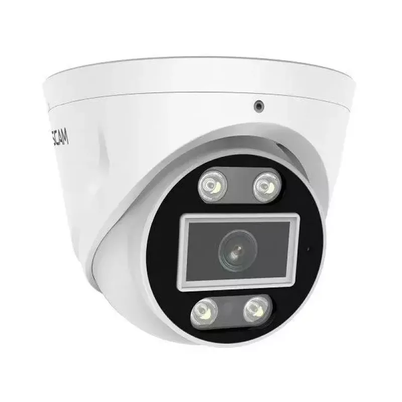 IP apsaugos kamera Foscam T5EP 5MP PoE kupolas, 3072×1728, 4 mm objektyvas, PoE (IEEE 802.3af), IP66, naktinis matymas 20 m, microSD iki 256 GB
