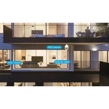 IP PTZ apsaugos kamera Foscam SD8EP – 8 MP, 4x optinis priartinimas, 6x skaitmeninis, 355° pasukimas, 90° pakreipimas, IP66, lauko, balta