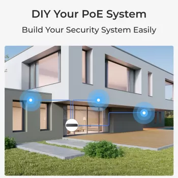 IP stebėjimo kamera Reolink Duo P730 4K, 8 MP, 4608×1728 @20 fps, PoE/DC, IP66, PIR, 30 m IR, MicroSD iki 256 GB