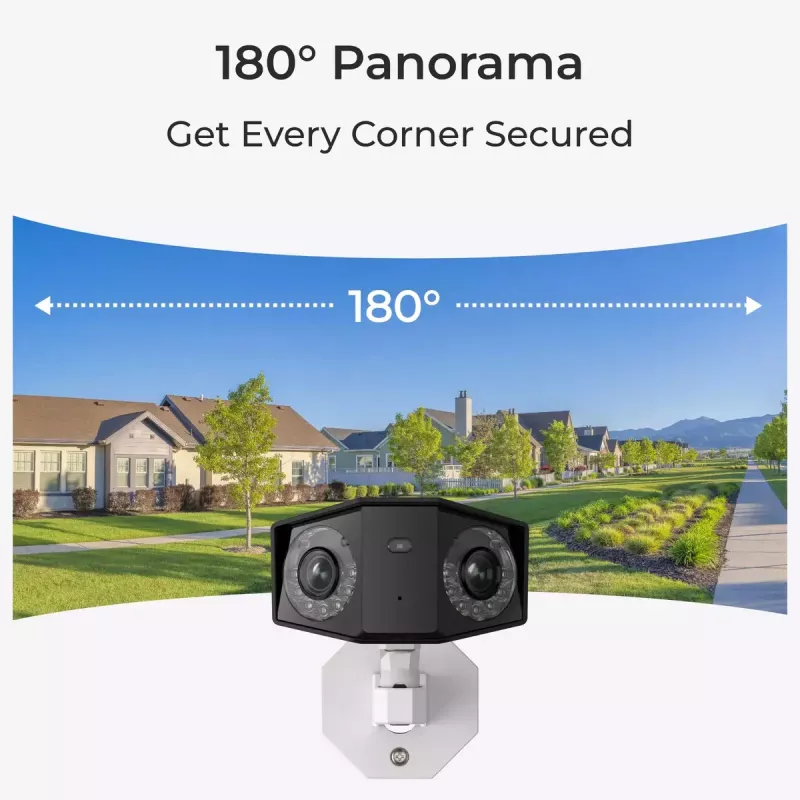 IP stebėjimo kamera Reolink Duo P730 4K, 8 MP, 4608×1728 @20 fps, PoE/DC, IP66, PIR, 30 m IR, MicroSD iki 256 GB