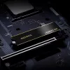 ADATA LEGEND 900 SLEG-900-2TCS M.2 2280 NVMe SSD, 2 TB, PCIe 4.0 x4, NVMe 1.4, 7000/5400 MB/s, juodas/auksinis