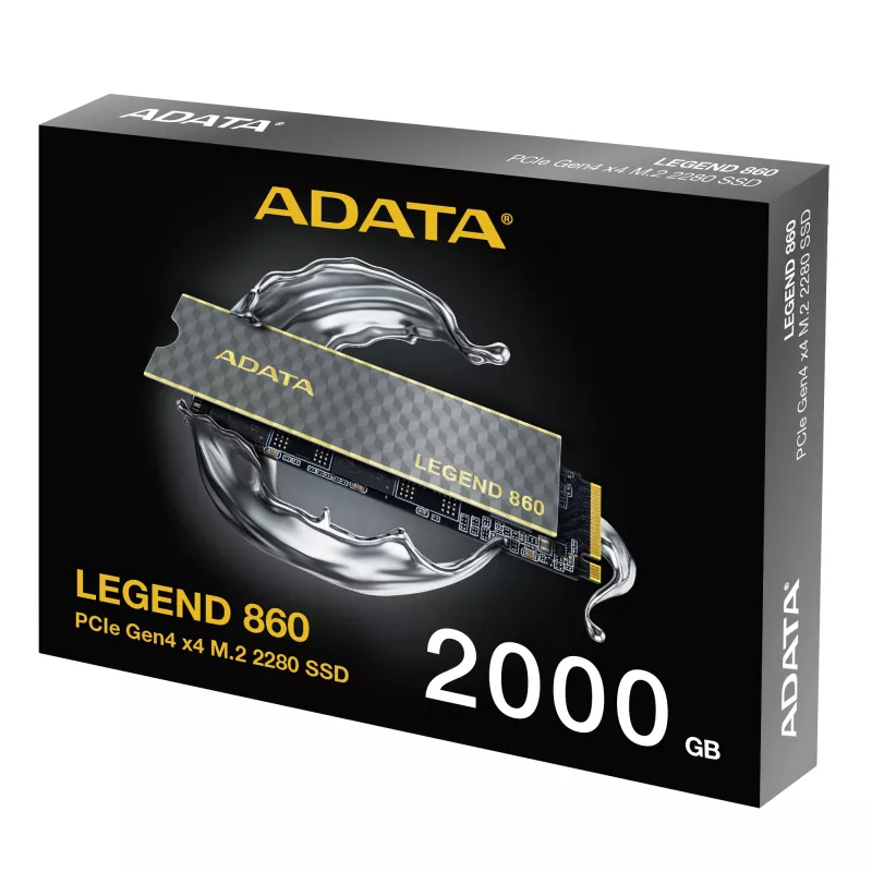 ADATA LEGEND 860 SLEG-860-2000GCS vidinis kietojo kūno diskas 2 TB M.2 PCI Express 4.0 NVMe 3D NAND