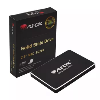 2,5 colio SATA III SSD AFOX SD250-512GN, 512 GB, TLC, Skaitymas 500 MB/s, Rašymas 450 MB/s