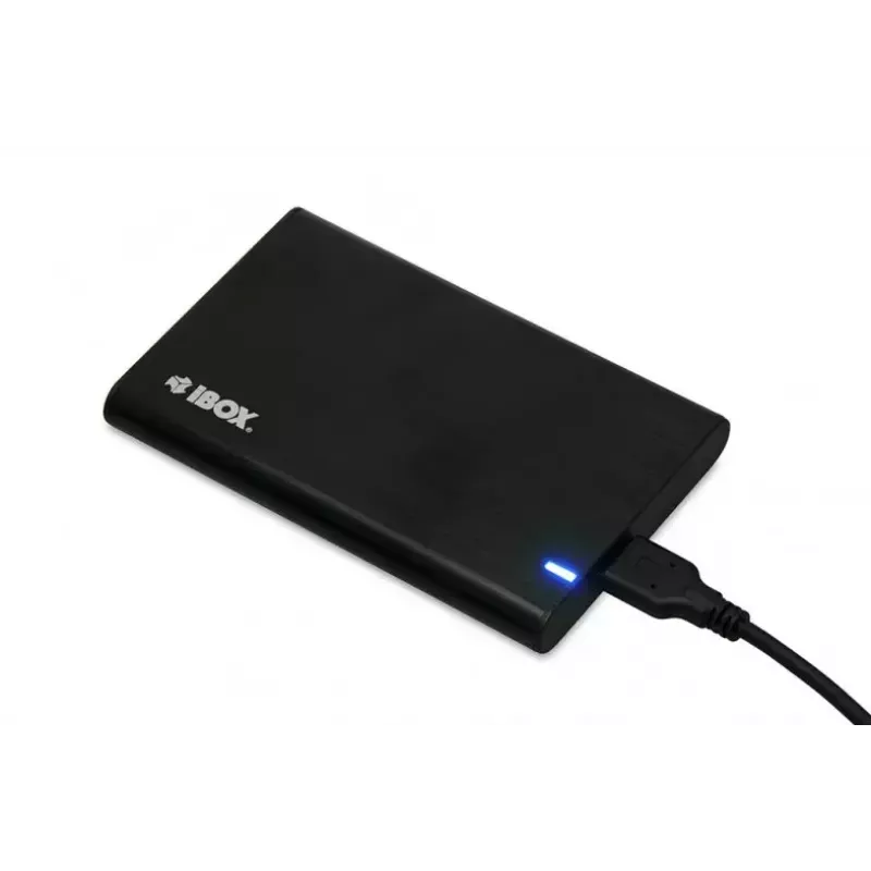Išorinis dėklas HDD/SSD IBOX HD-05 Black – 2,5 colio SATA III, USB 3.2 Gen 1 (5 Gbit/s), Micro-USB B, UASP, iki 10 TB