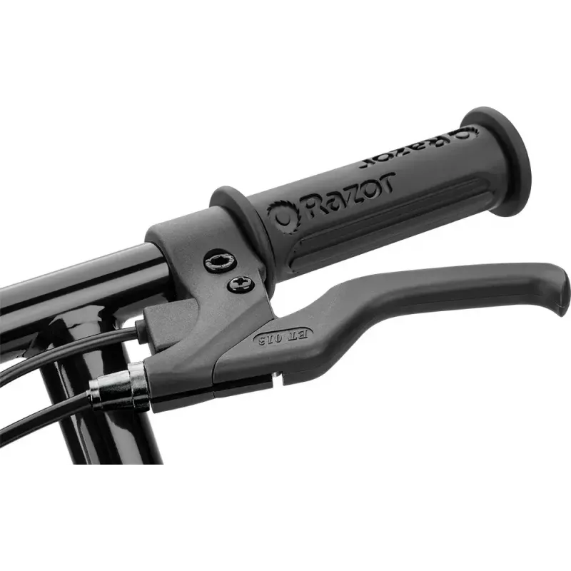 Elektrinis paspirtukas Razor Power Core E90 – 12 V švino rūgšties baterija, 16 km/h maks., plieninis rėmas, vientisi ratai, apkrova 54 kg