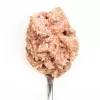 Šlapias kačių ėdalas 3coty Vištiena su žąsiena 80 g pakelis, pilnavertis suaugusioms katėms, 19% baltymų, 12% riebalų, be grūdų
