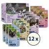 Šlapias kačių ėdalas BOZITA 85 g paketėlis — Jautiena, Vištiena, Elniena, Kalakutiena, be grūdų, suaugusioms katėms, 12×85 g pakuotė