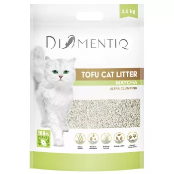 DIAMENTIQ Matcha Ultra kvarcinis tofu katilų kraikas iš žirnių pluošto, be dulkių, 2,5 kg