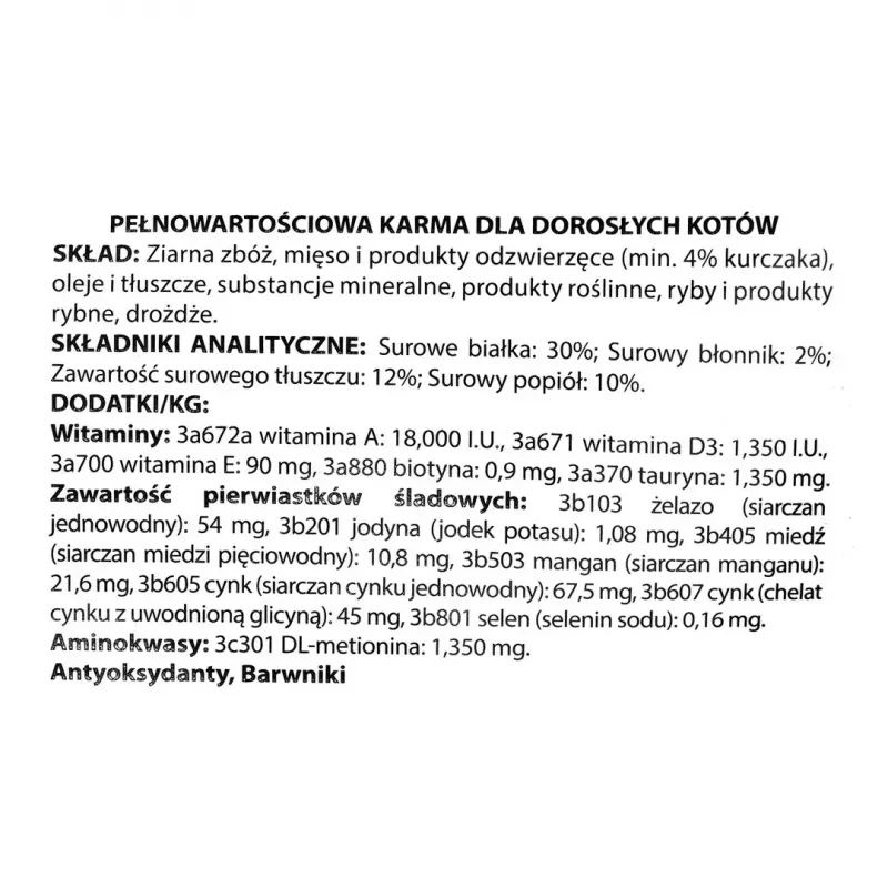 Sausas kačių ėdalas DIVINUS Cat Complete 20 kg – suaugusių kačių priežiūra, vištiena, 30% baltymų, 12% riebalų