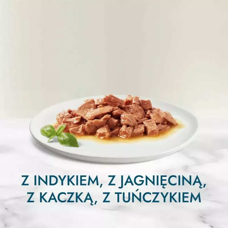 Šlapias kačių ėdalas Purina Nestlé GOURMET Perle Mini filė padaže, maišeliai 60 x 85 g, suaugusioms katėms, 80% drėgmės