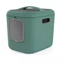 rotho Biala XL Green Easy Clean Design – didelė plastikinė katės kraiko dėžė, 499×576×614 mm, anglies filtras, pakabinimo anga