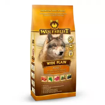Sausas šunų maistas Wolfsblut Wide Plain Horse vieno baltymo arkliena, 2 kg, be grūdų, suaugusiems šunims