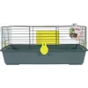 Narvas ZOLUX CLASSIC 80 cm pilkai akvamarinas – metalinis/plastikinis vidinis narvas jūrų kiaulytei, 810×540×350 mm, su šieno lentyna