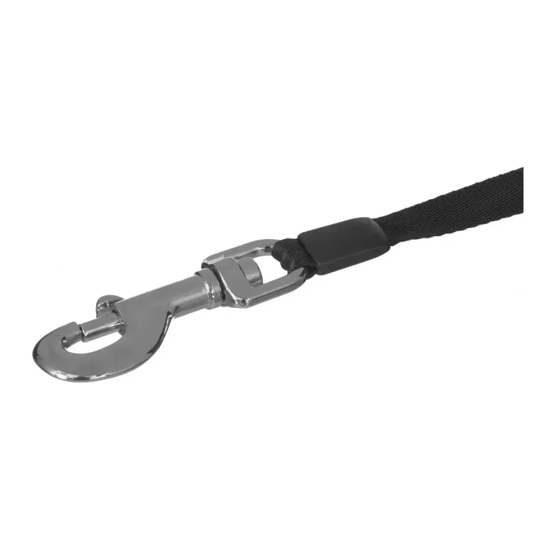 Flexi New Classic 5 m, juoda nailono juosta, automatinis pavadėlis didelių veislių šunims iki 50 kg