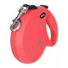 Flexi New Classic 5 m, juoda nailono juosta, automatinis pavadėlis didelių veislių šunims iki 50 kg