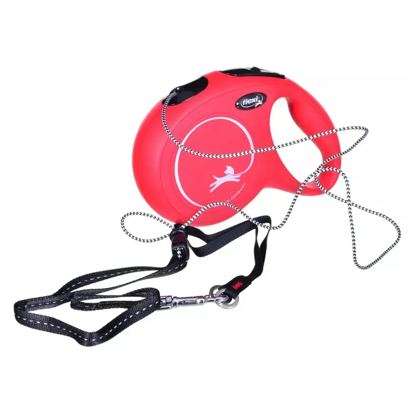 Automatinis pavadėlis Flexi New Classic M, lyninis, vidutinio dydžio, 8 m, maks. apkrova 20 kg, juodas