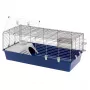 Narvas FERPLAST Rabbit 120 Blue — metalinis ir plastikinis triušių narvas 1180×585×495 mm, tinka triušiams 5–9,9 kg