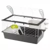 Narvelis jūrų kiaulytėms FERPLAST Casita 80 780×480×500 mm, metalas ir plastikas, pilka/juoda-balta