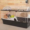 Narvelis jūrų kiaulytėms FERPLAST Casita 80 780×480×500 mm, metalas ir plastikas, pilka/juoda-balta