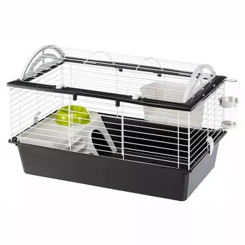 Narvelis jūrų kiaulytėms FERPLAST Casita 80 780×480×500 mm, metalas ir plastikas, pilka/juoda-balta