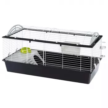 Narvas triušiams ir jūrų kiaulytėms FERPLAST Casita 120, metalas/plastikas, 1190×580×600 mm, baltas/taupe