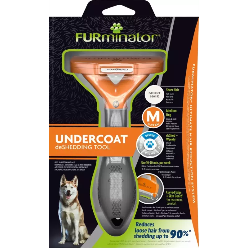 Šalinimo šepetys FURminator FUR151388 vidutiniams trumpaplaukiams šunims (10–25 kg)