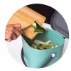 Kompostavimo indas Rotho Albula stačiakampis plastikinis 6 L, perdirbtas plastikas, tamsiai žalia, su pakabinimo anga
