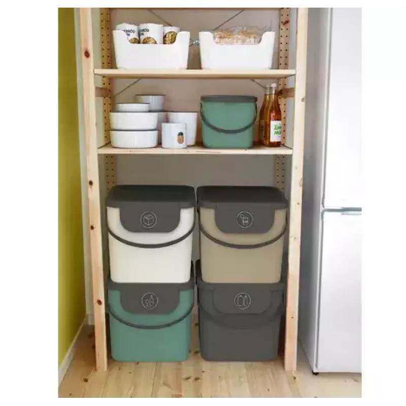 Rotho Albula atliekų rūšiavimo konteineris, 40 l, cappuccino